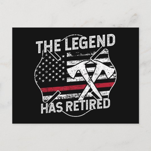 De legende heeft de brandweerwacht in dienst genom feestdagenkaart (Voorkant)