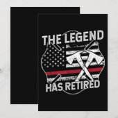 De legende heeft de brandweerwacht in dienst genom kaart (Voorkant / Achterkant)