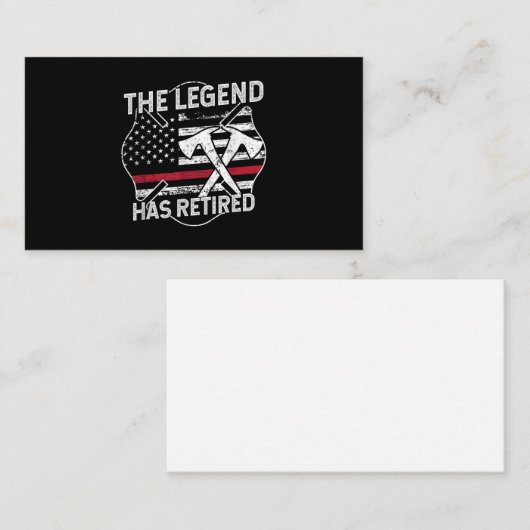 De legende heeft de brandweerwacht in dienst genom notitiekaartje (Voorkant / Achterkant)