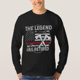 De legende heeft de brandweerwacht in dienst genom t-shirt