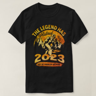 De Legende heeft de pensionering van 2023 Fun Bigf T-shirt