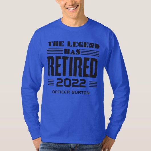 De legende heeft de persoonlijke pensionering inge t-shirt (Voorkant)