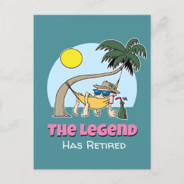 De legende heeft Funny Chill Hangmat Cartoon met p Briefkaart