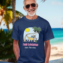 De legende heeft Funny Chill Hangmat Cartoon met p T-shirt