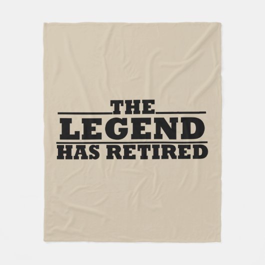 De legende heeft grappige pensioencitaten ingetrok fleece deken (Voorkant)