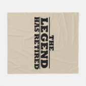 De legende heeft grappige pensioencitaten ingetrok fleece deken (Voorkant (Horizontaal))