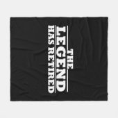 De legende heeft grappige pensioencitaten ingetrok fleece deken (Voorkant (Horizontaal))