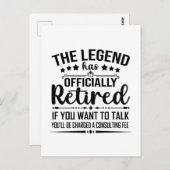 De legende heeft officieel afscheid genomen van gr briefkaart (Voorkant / Achterkant)