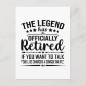 De legende heeft officieel afscheid genomen van gr briefkaart (Voorkant)