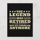 De legende heeft officieel afscheid genomen van gr briefkaart (Voorkant)