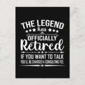 De legende heeft officieel afscheid genomen van gr briefkaart (Voorkant)