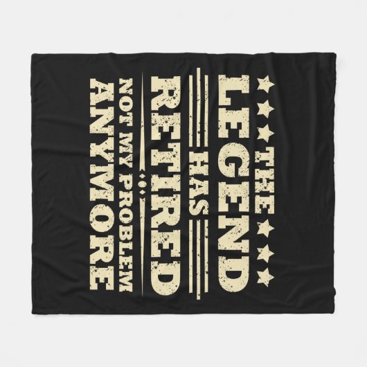 De legende heeft officieel afscheid genomen van gr fleece deken (Voorkant (Horizontaal))