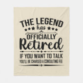 De legende heeft officieel afscheid genomen van gr fleece deken (Voorkant)