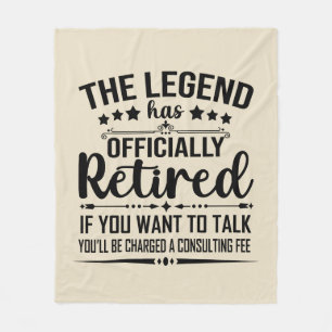 De legende heeft officieel afscheid genomen van gr fleece deken