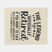 De legende heeft officieel afscheid genomen van gr fleece deken (Voorkant (Horizontaal))