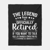 De legende heeft officieel afscheid genomen van gr fleece deken (Voorkant)