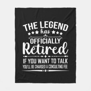 De legende heeft officieel afscheid genomen van gr fleece deken