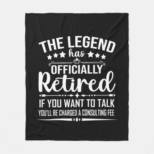 De legende heeft officieel afscheid genomen van gr fleece deken (Voorkant)