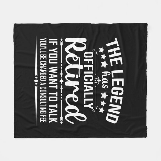 De legende heeft officieel afscheid genomen van gr fleece deken (Voorkant (Horizontaal))