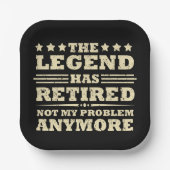 De legende heeft officieel afscheid genomen van gr papieren bordje (Voorkant)