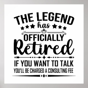 De legende heeft officieel afscheid genomen van gr poster
