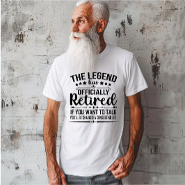 De legende heeft officieel afscheid genomen van gr t-shirt