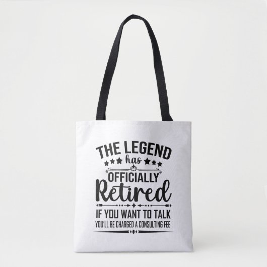 De legende heeft officieel afscheid genomen van gr tote bag (Voorkant)