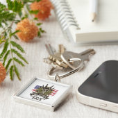 De legende heeft persoonlijke veteraan in beslag g sleutelhanger (Zijkant)