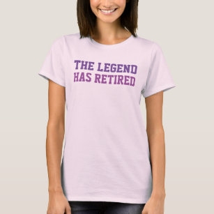 De legende heeft uitgestorven paars t-shirt