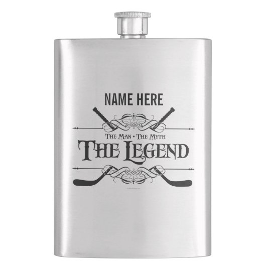 De legende (Hockey) Heupfles (Voorkant)