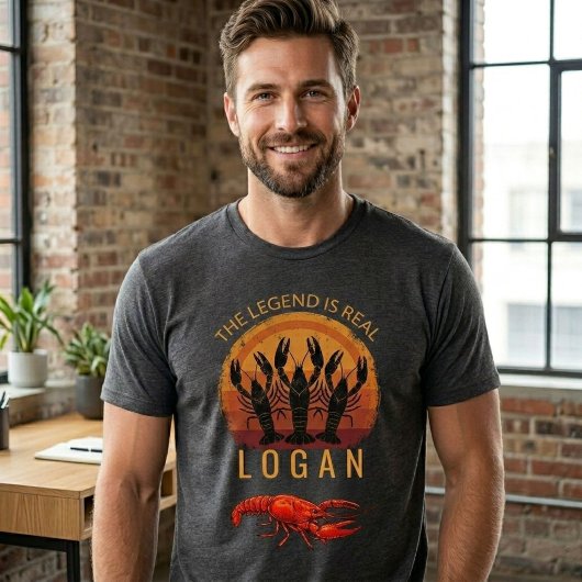 De Legende Is Echt Aangepaste Naam Rivierkreeft |  T-shirt