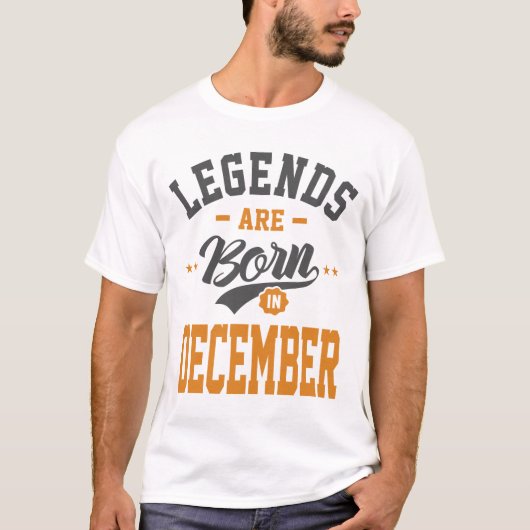 De legende is geboren in december 2010 t-shirt (Voorkant)