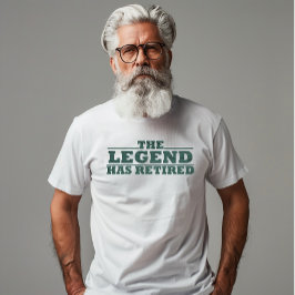 De legende is gestopt met grappig pensioen t-shirt