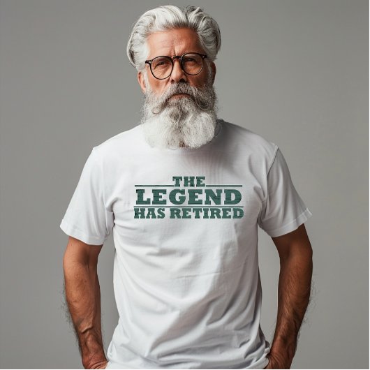 De legende is gestopt met grappig pensioen t-shirt