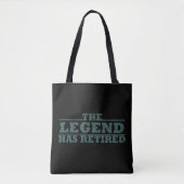 De legende is gestopt met grappig pensioen tote bag (Voorkant)