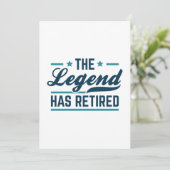 De legende is in ruste bedankkaart (Staand voorkant)