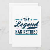 De legende is in ruste bedankkaart (Voorkant / Achterkant)