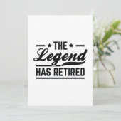 De legende is in ruste bedankkaart (Staand voorkant)