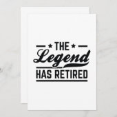 De legende is in ruste bedankkaart (Voorkant / Achterkant)