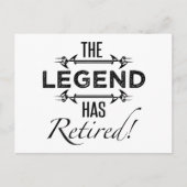 De legende is in ruste briefkaart (Voorkant)