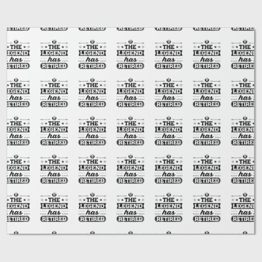 De legende is in ruste cadeaupapier (Vlak)