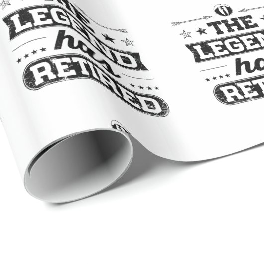 De legende is in ruste cadeaupapier (Rol Hoek)