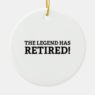 De legende is in ruste keramisch ornament