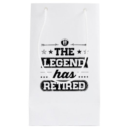 De legende is in ruste klein cadeauzakje (Voorkant)