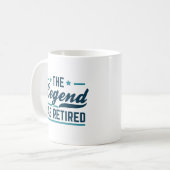 De legende is in ruste koffiemok (Voorkant links)