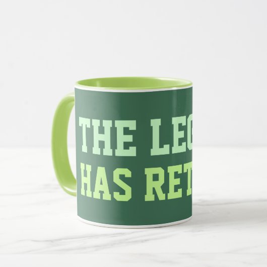 De legende is in ruste mok (Voorkant links)