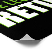 De legende is in ruste poster (Hoek)