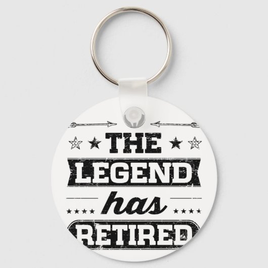 De legende is in ruste sleutelhanger (Voorkant)