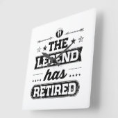 De legende is in ruste vierkante klok (Hoek)