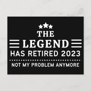 De Legende is met Pensioen 2023 Niet Meer Mijn Pro Briefkaart
